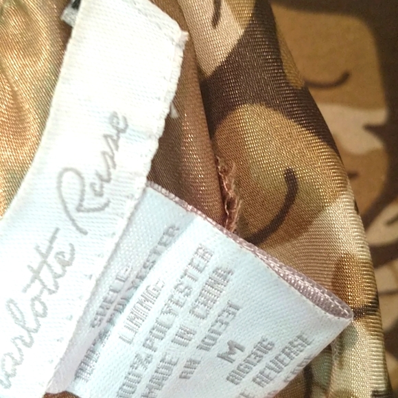 Halter silky dress. Beautiful ,rich color & print - Picture 3 of 5